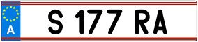 Trailer License Plate